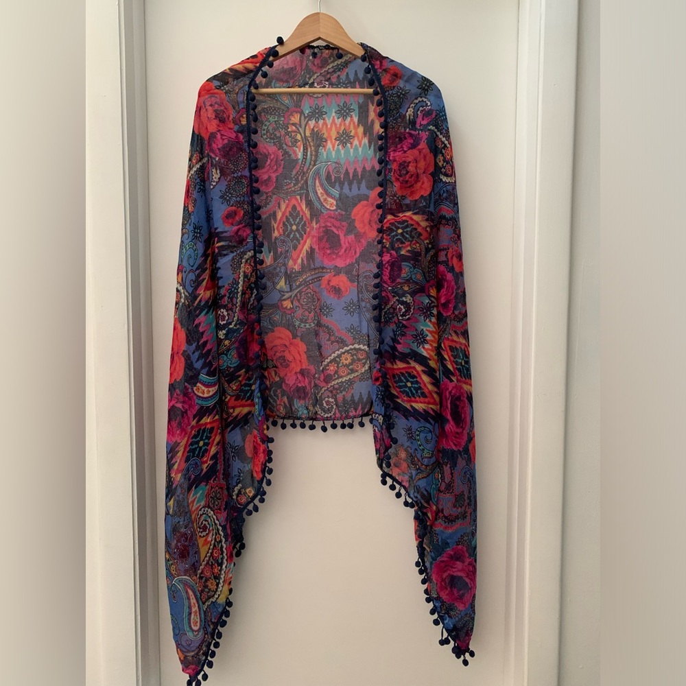 Lightweight Multicolor Large Scarf / Shawl